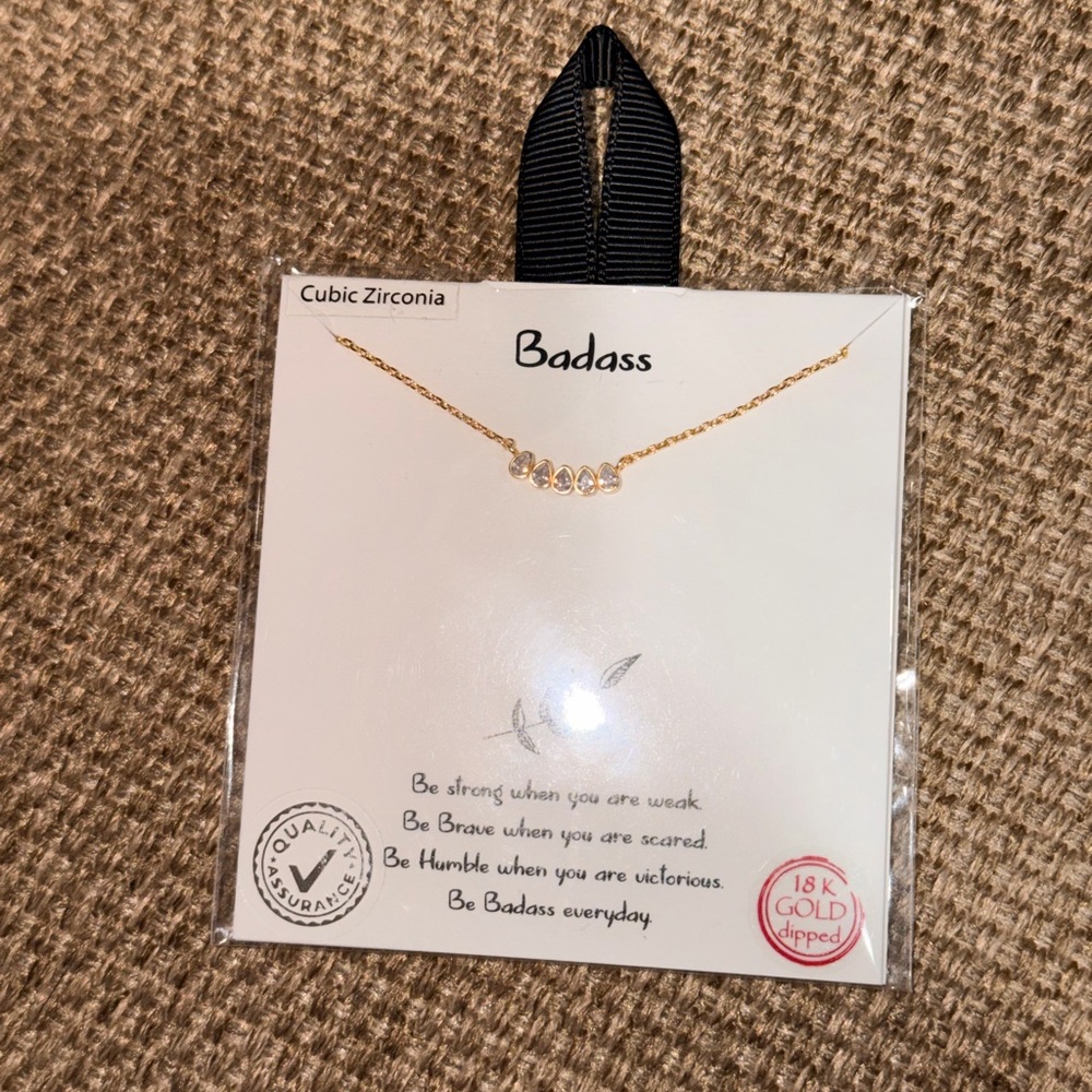 Gold Cubic Zirconia Necklace